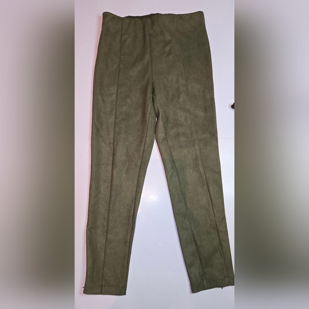 LOFT Olive Green Boot Cut & Flare Pants